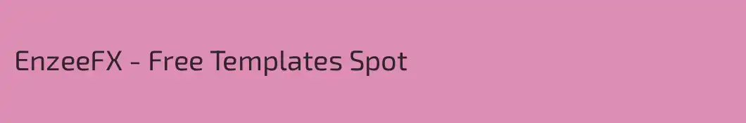EnzeeFX - Free Templates Spot